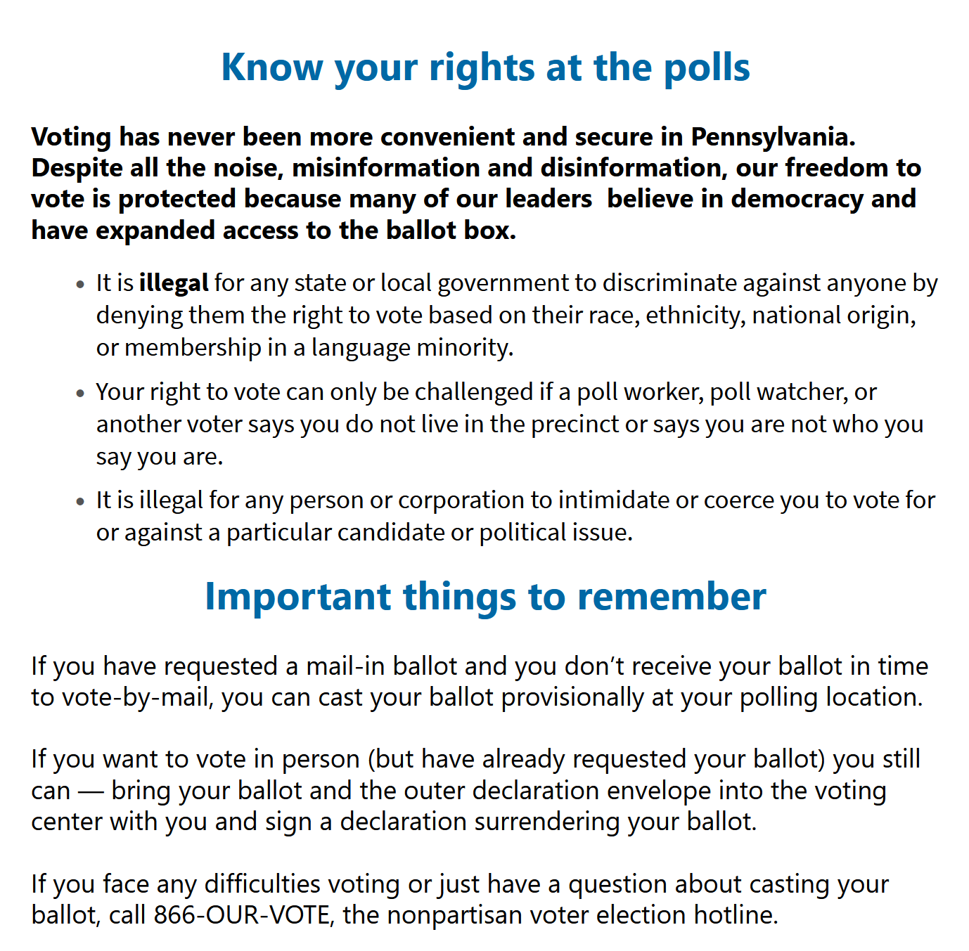 Voting Rights